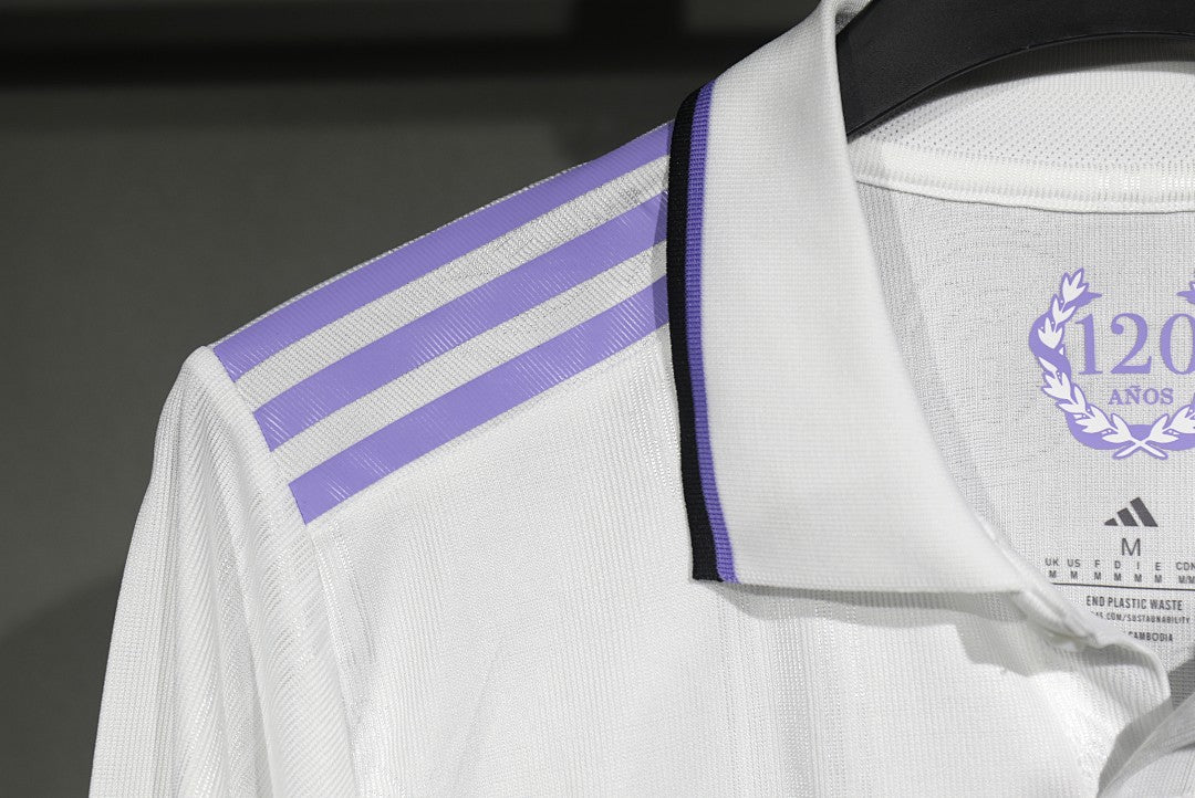 Real Madrid 22/23 Home Player Version Long Sleeve Football Shirt