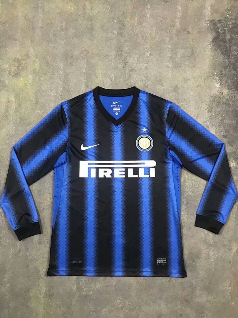 Inter Milan 10/11 Long Sleeve Football Shirt