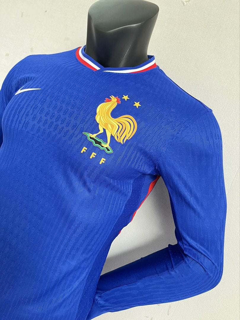 France 24/25 Home Long Sleeve Football Shirt