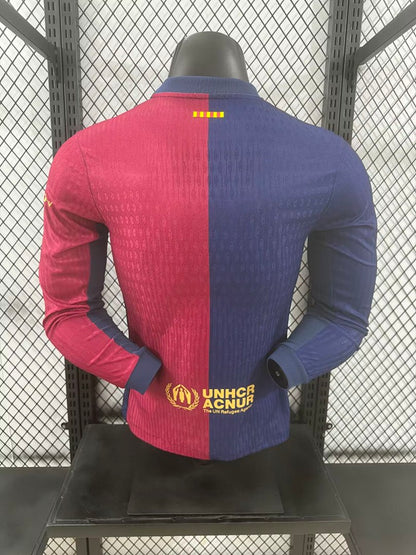 Barcelona 24/25 Home Long Sleeve Football Shirt