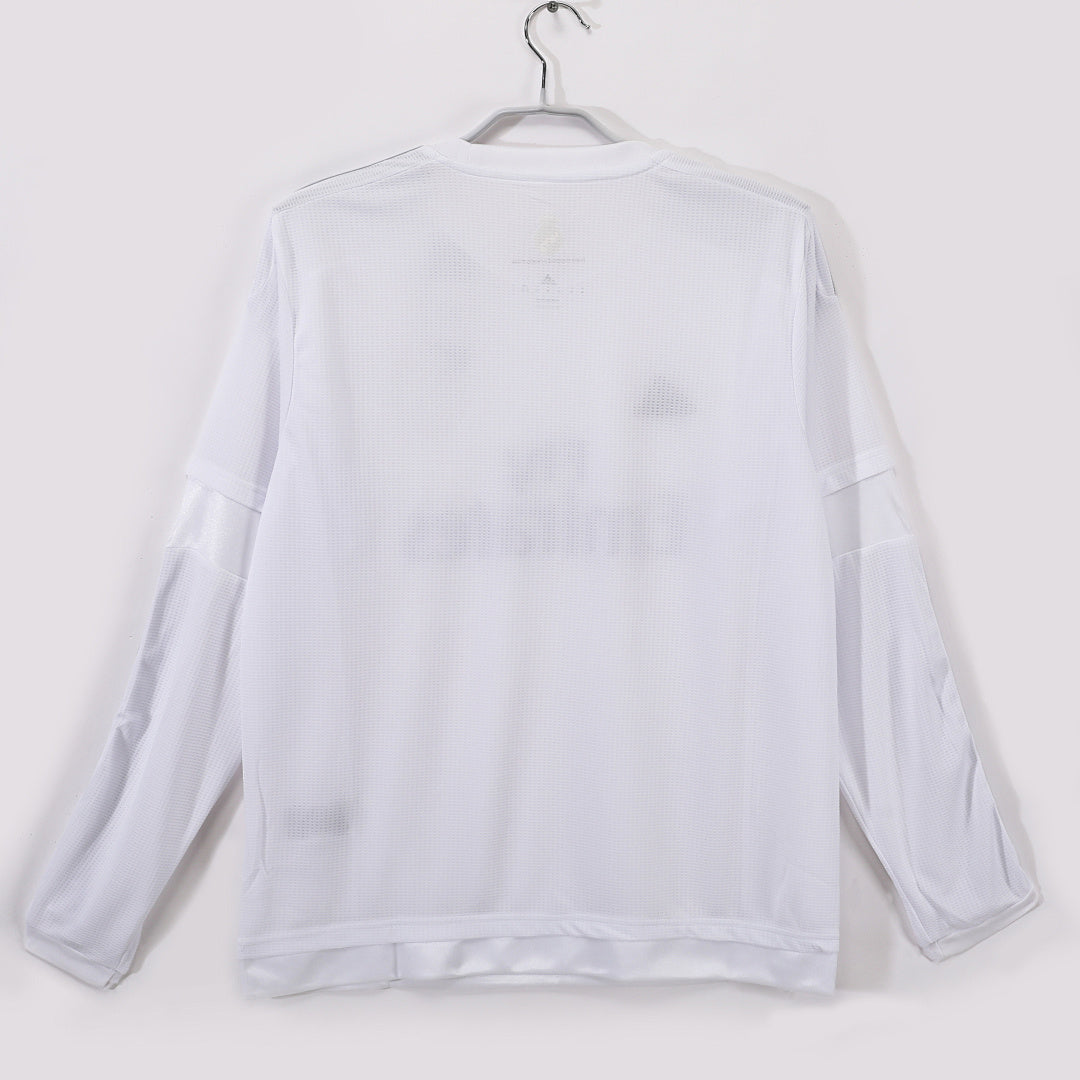Real Madrid 15/16 Home Long Sleeve Football Shirt