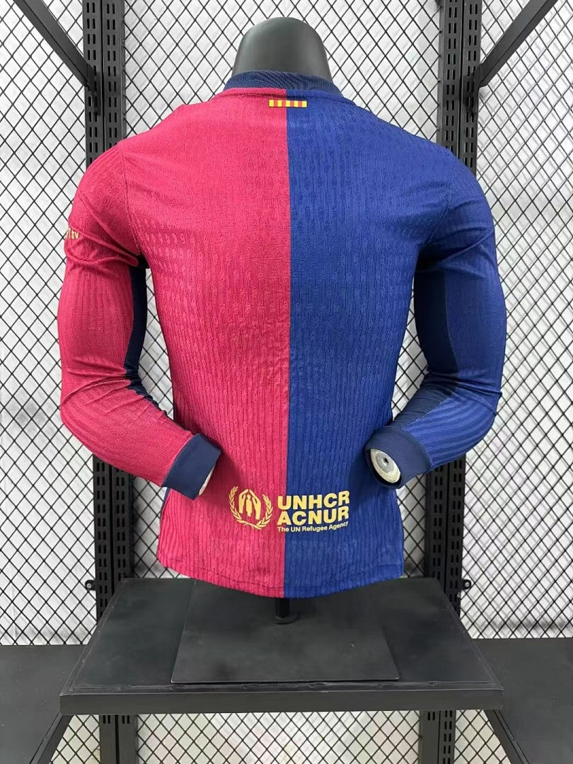 Barcelona 24/25 Home Long Sleeve Football Shirt