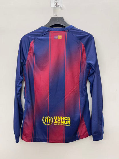Barcelona 25/26 Home Long Sleeve Football Shirt