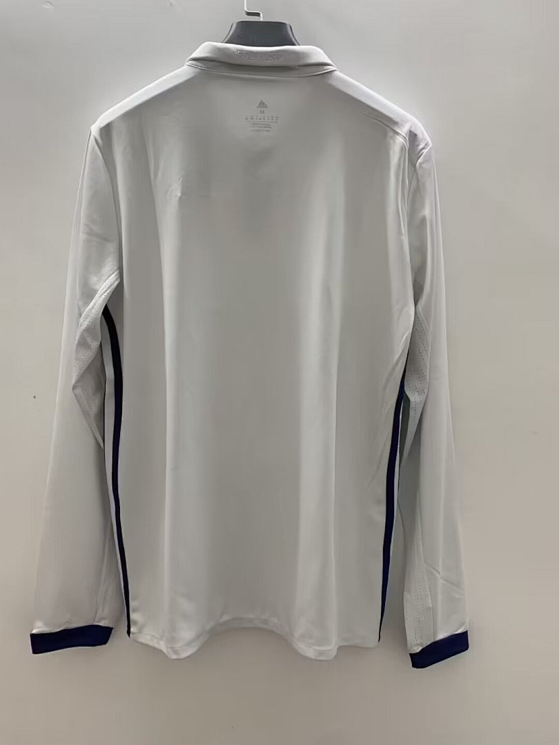 Real Madrid 16/17 Home Long Sleeve Football Shirt