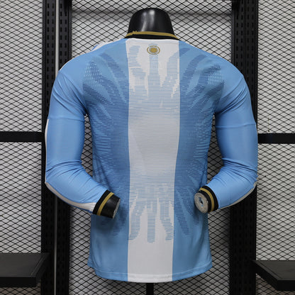 Argentina 26/27 Anniversary Long Sleeve Player Version Football Shirt