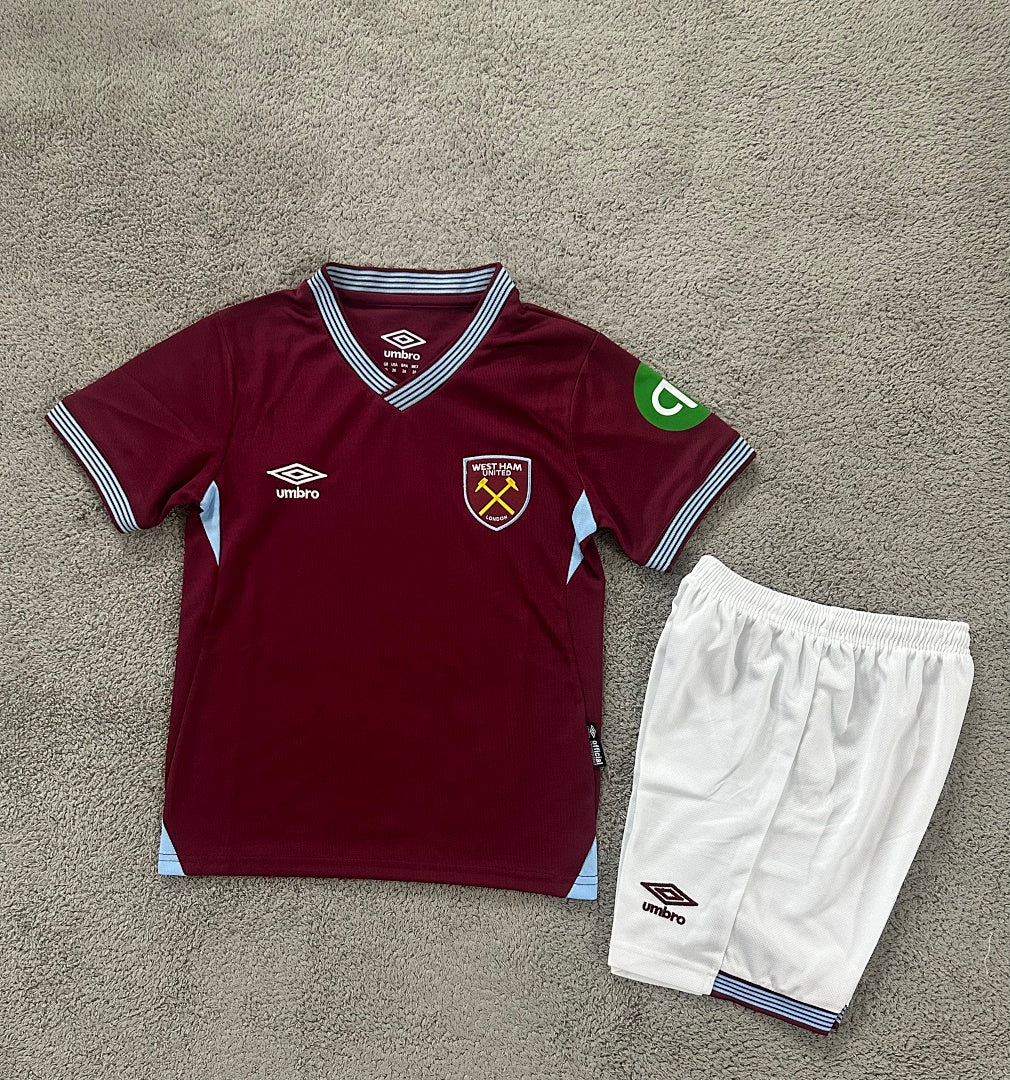 Kids West Ham United 25/26 Home Football Shirt