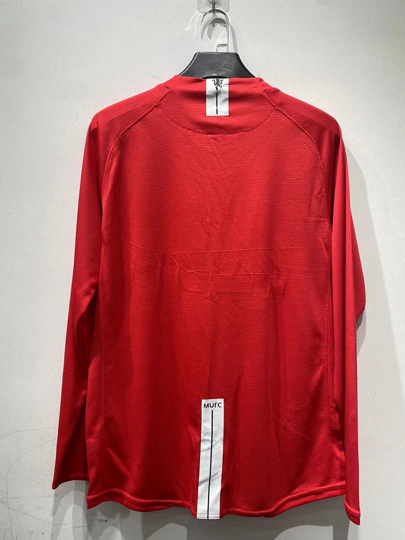 Manchester United 07/08 Home Long Sleeve Football Shirt