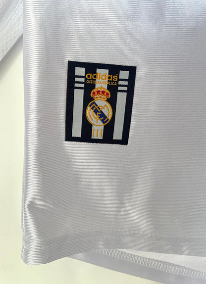 Real Madrid 98/00 Home Long Sleeve Football Shirt