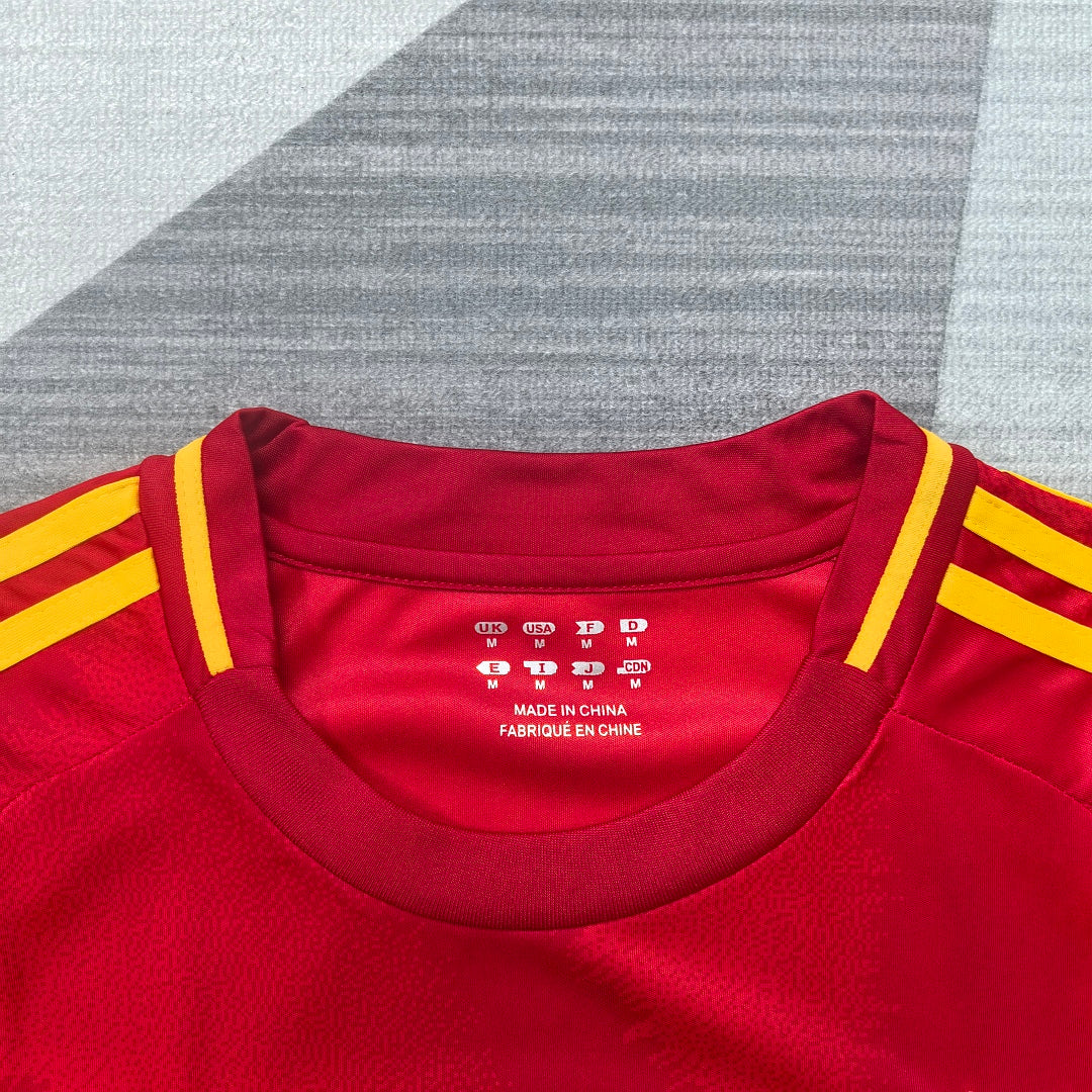 Spain 2024 Home Long Sleeve Football Shirt