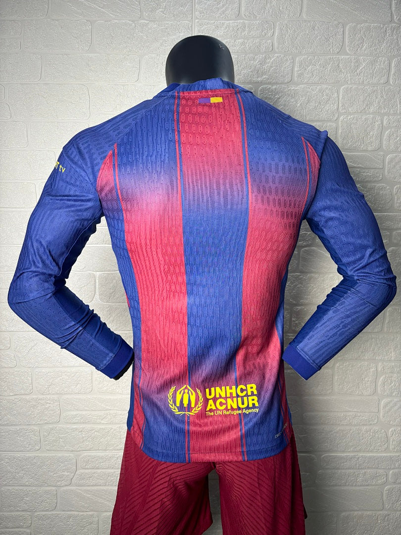 Barcelona 25/26 Home Long Sleeve Football Shirt