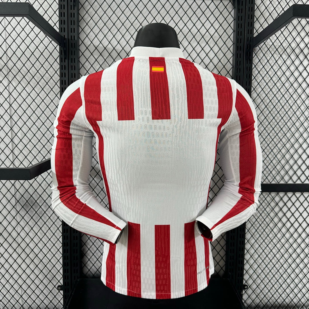 Atlético Madrid 25/26 Home Long Sleeve Football Shirt