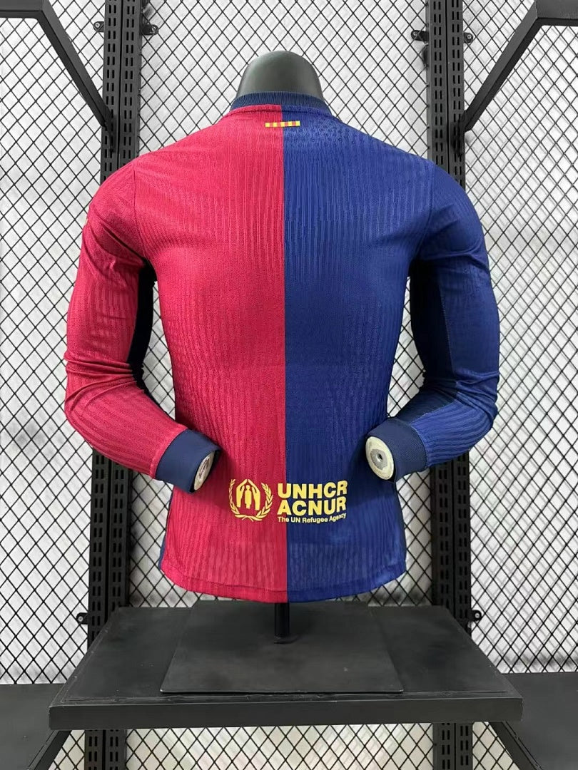 Barcelona 24/25 Home Long Sleeve Football Shirt