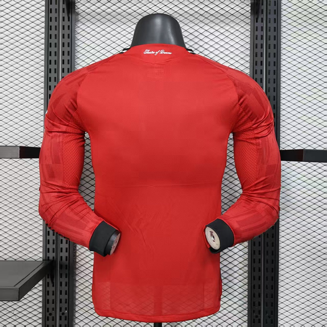 Manchester United 25/26 Home Long Sleeve Football Shirt