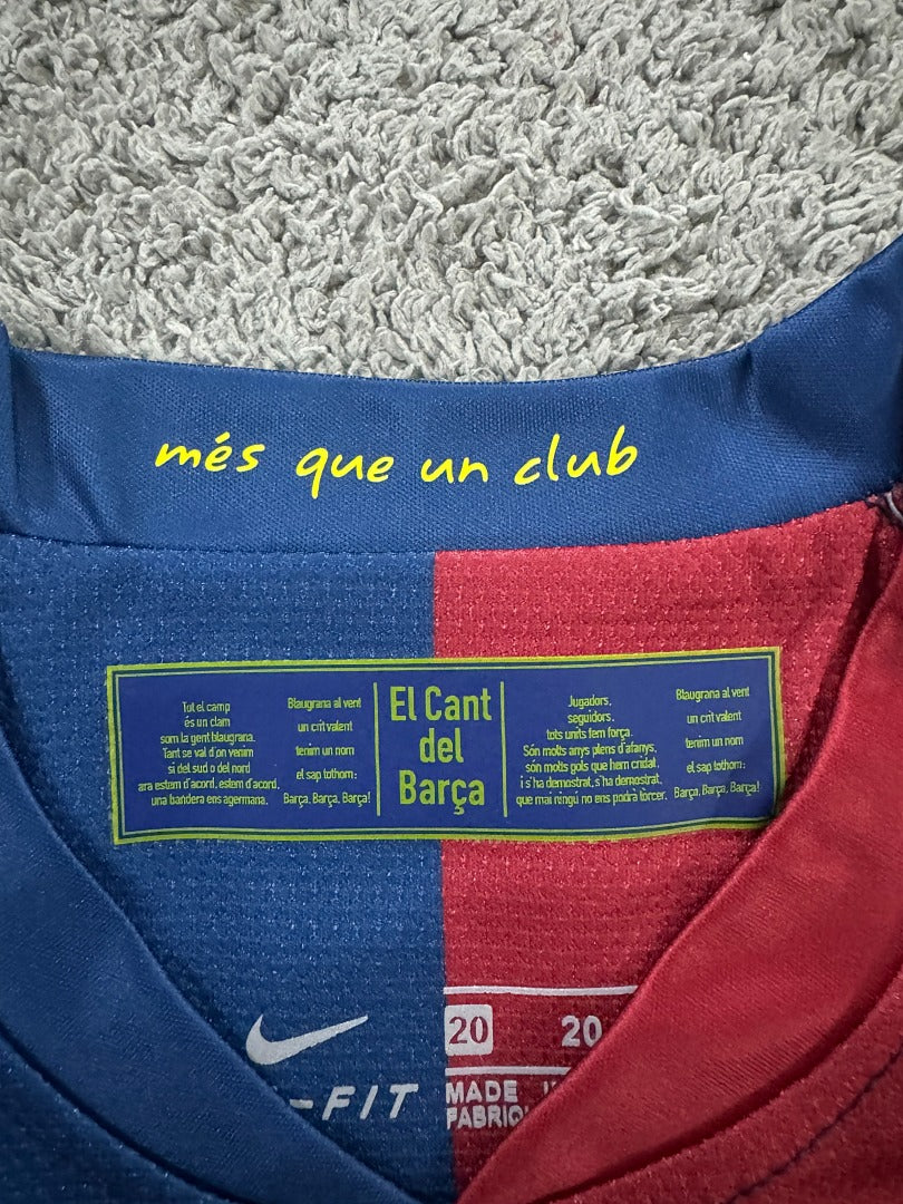 Kids Retro Barcelona 08/09 Home Football Shirt