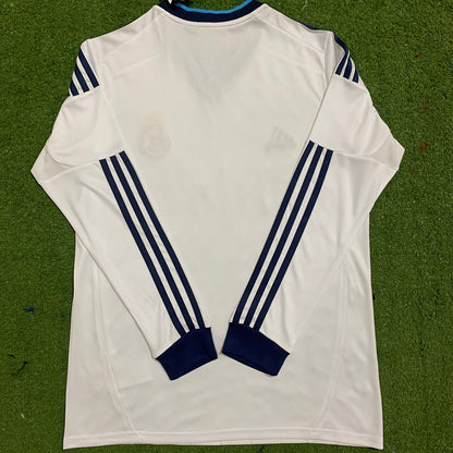 Real Madrid 12/13 Home Long Sleeve Football Shirt