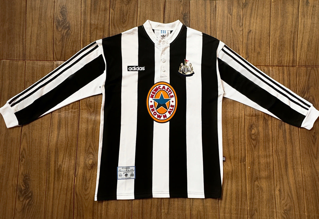 Newcastle United 95/96 Home Long Sleeve Football Shirt