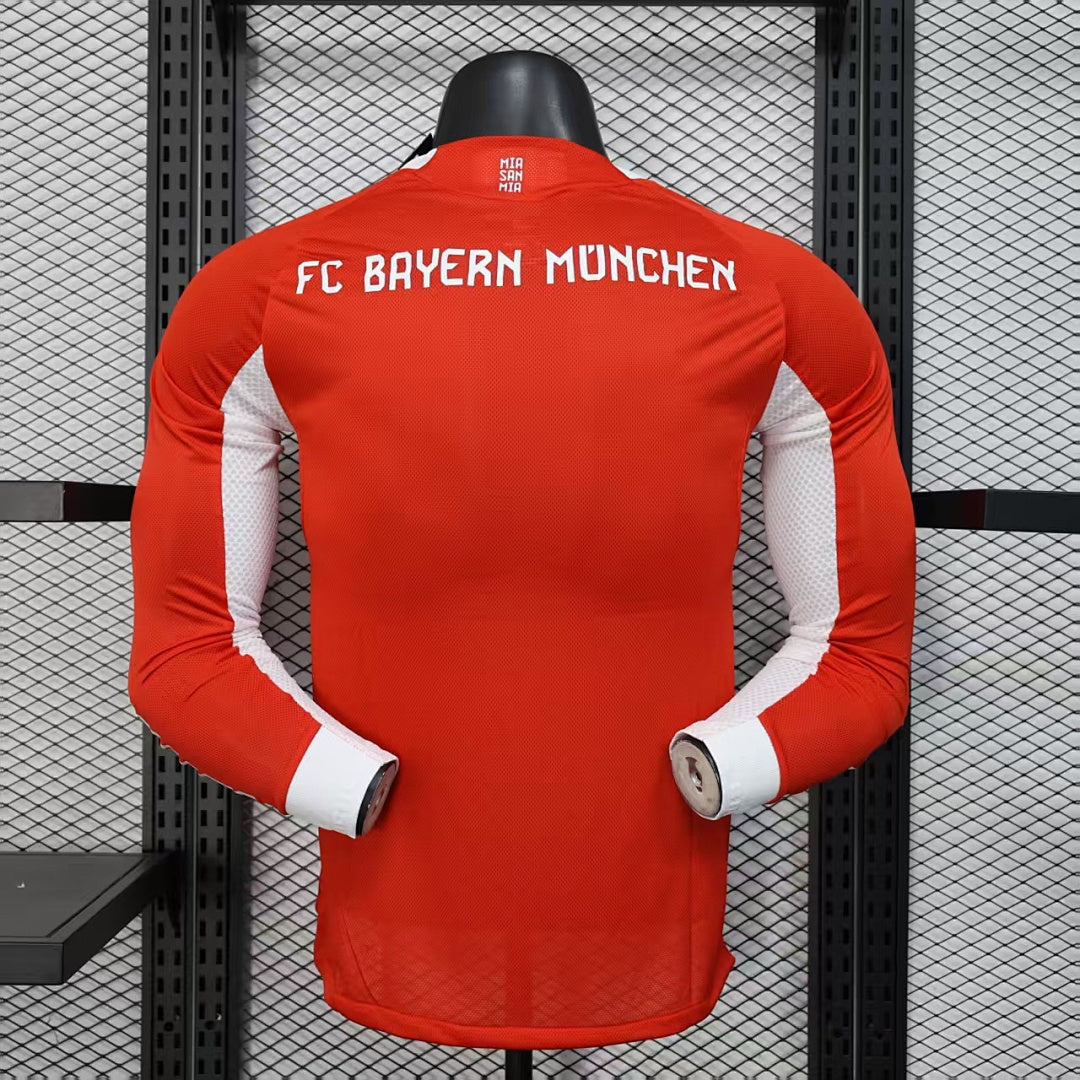 Bayern Munich 25/26 Home Long Sleeve Football Shirt