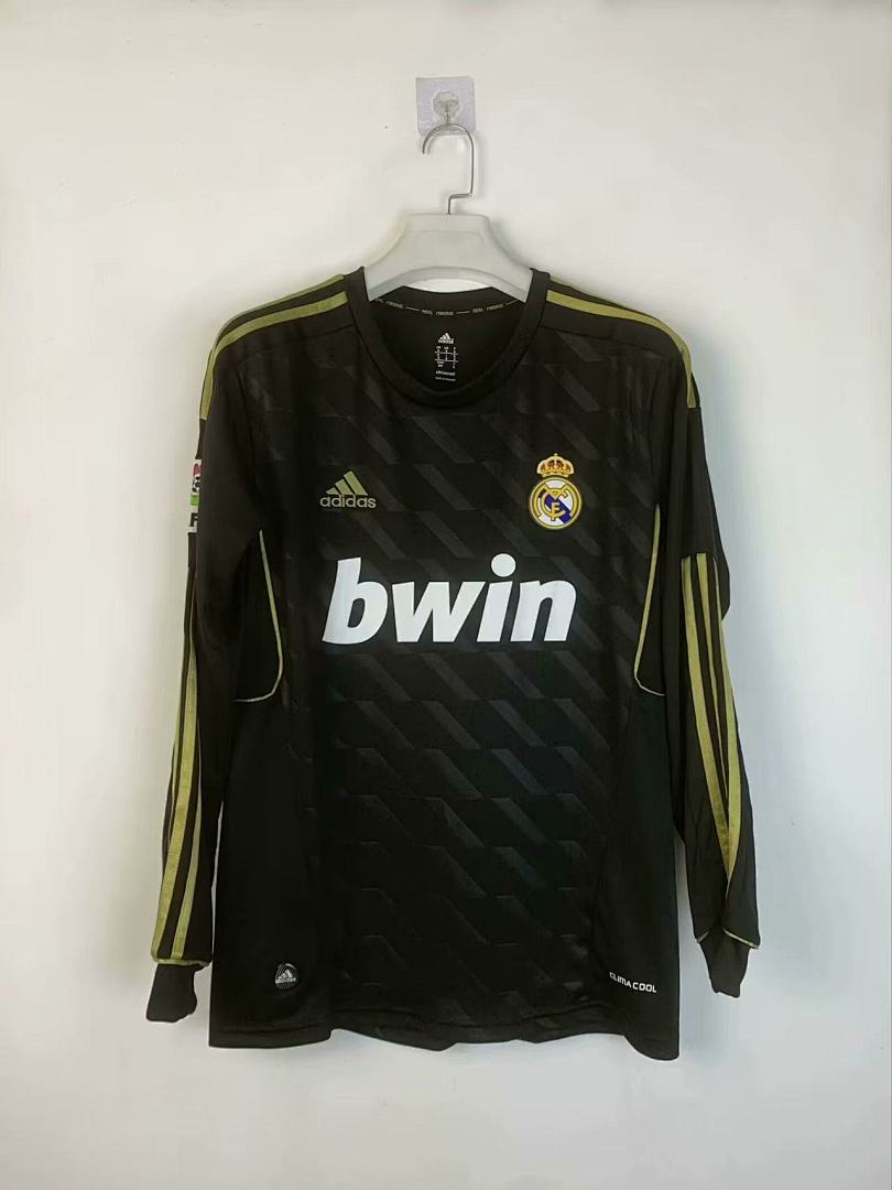 Real Madrid 11/12 Away Long Sleeve Football Shirt