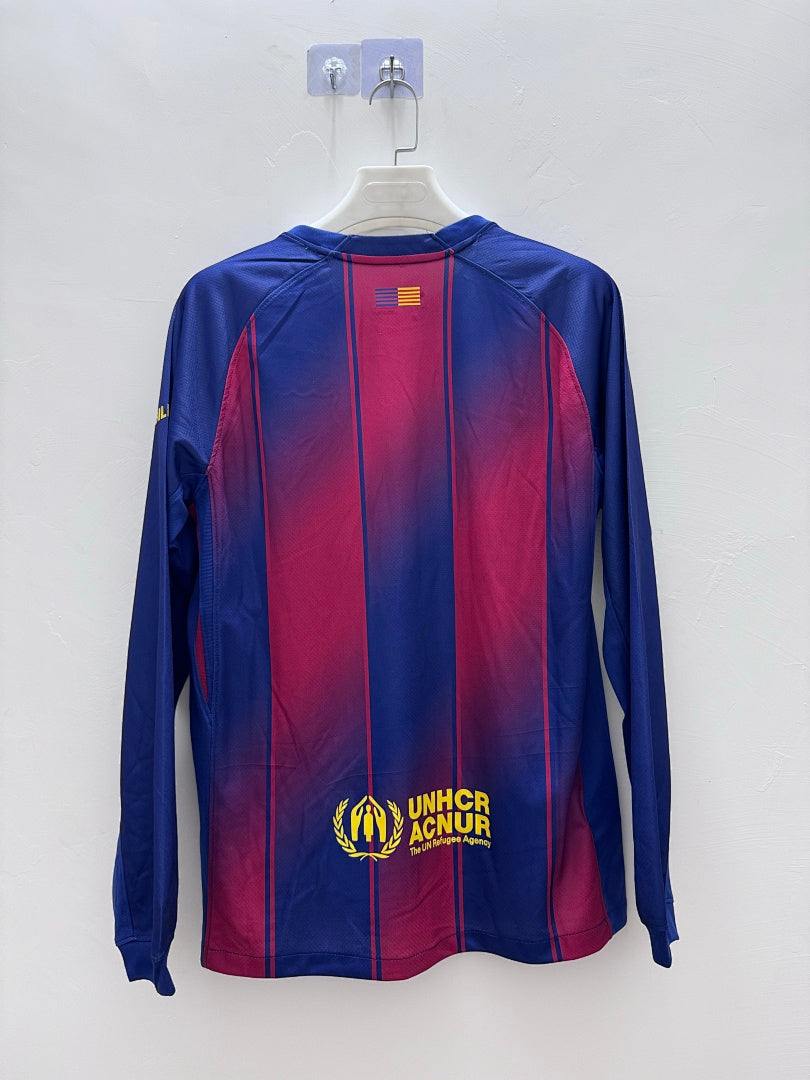 Barcelona 25/26 Home Long Sleeve Football Shirt