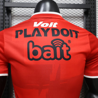 S XL 26/27 Away Red Player Version Football Shirt