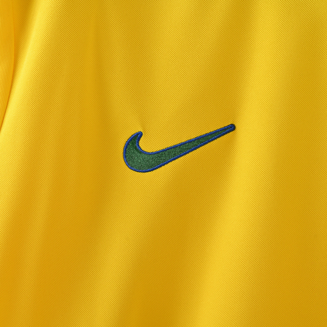 Brazil 1998 Home Long Sleeve Football Shirt