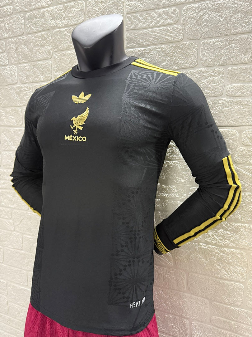 Mexico 25/26 Black Long Sleeve Football Shirt