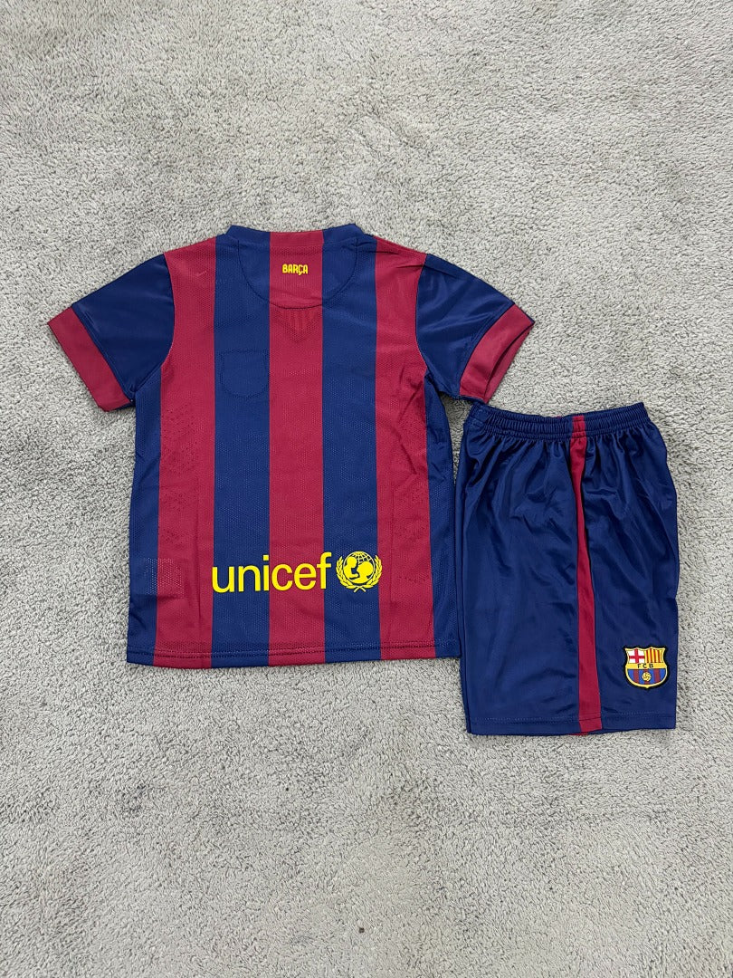 Kids Retro Barcelona 14/15 Home Football Shirt