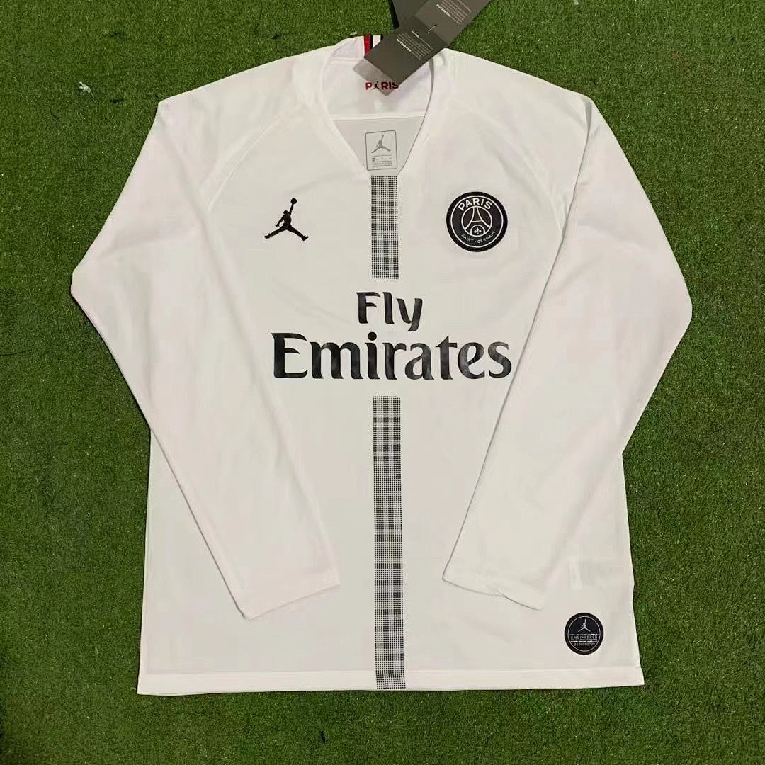 Paris Saint-Germain 18/19 White Long Sleeve Football Shirt