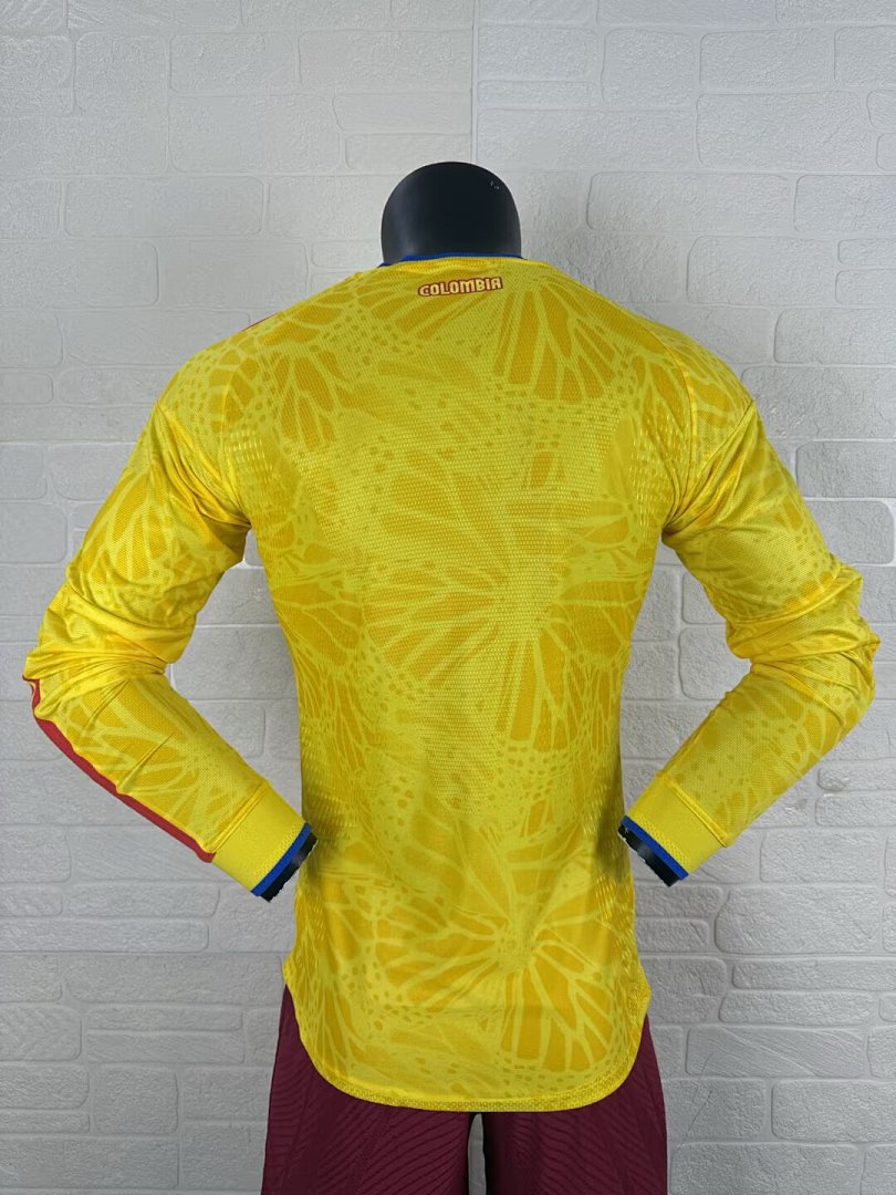 Colombia 26/27 Home Long Sleeve Player Version Football Shirt