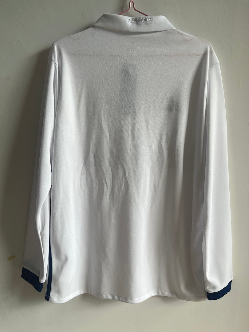 Real Madrid 16/17 Home Long Sleeve Football Shirt
