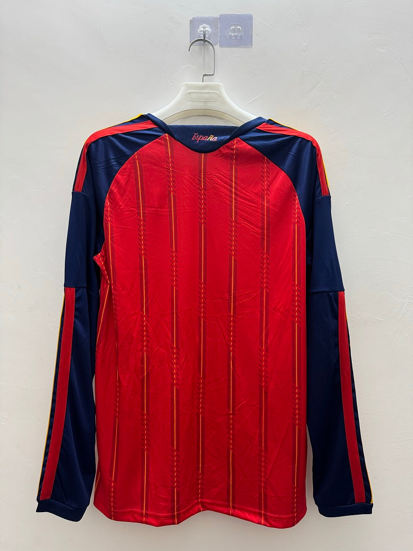 Spain 26/27 Home Two Stars Long Sleeve Football Shirt