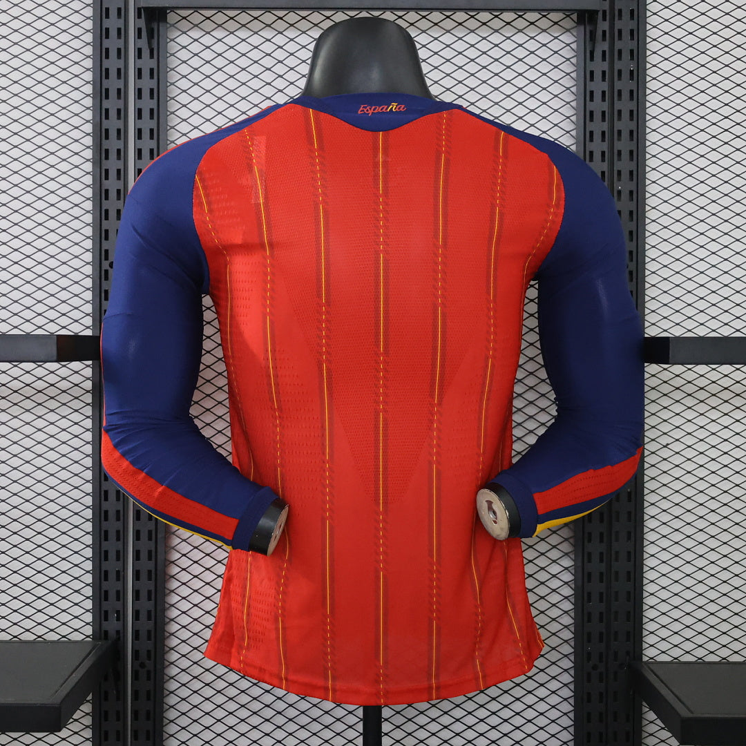 Spain 26/27 Home Two Stars Long Sleeve Football Shirt