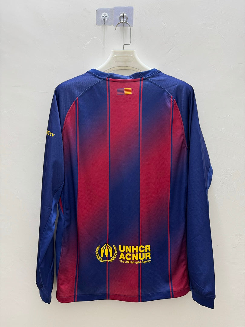Barcelona 25/26 Home Long Sleeve Football Shirt