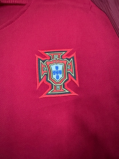 Kids Retro Portugal 2016 Home Football Shirt