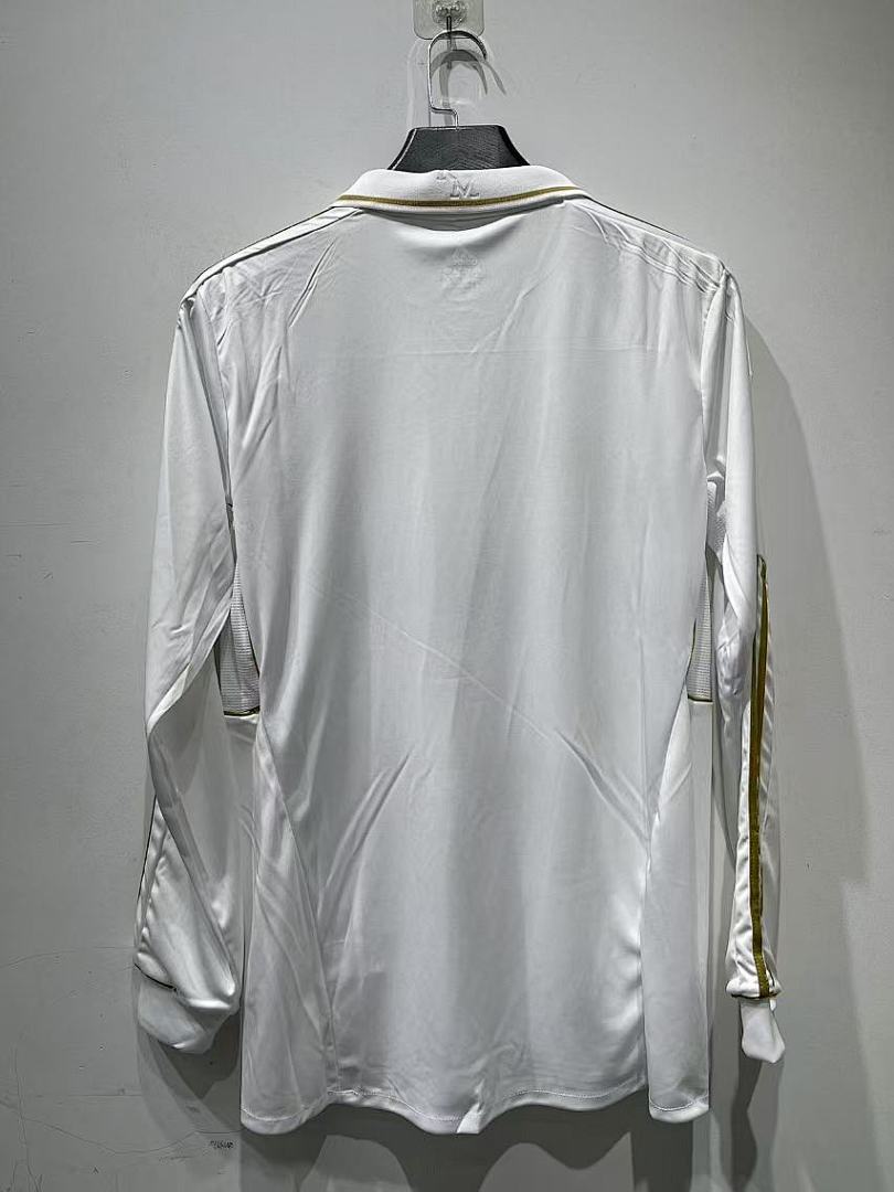 Real Madrid 11/12 Home Long Sleeve Football Shirt