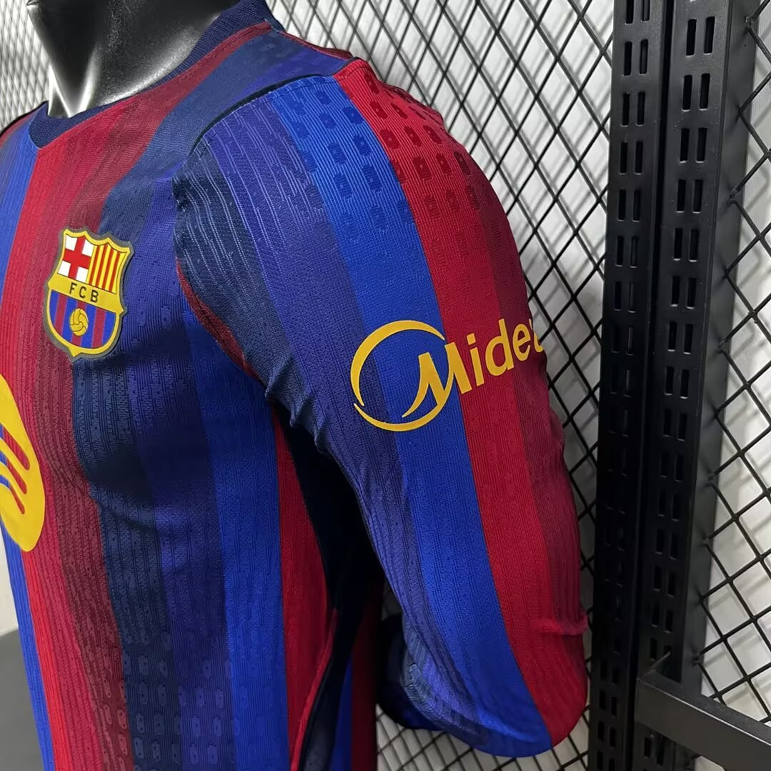 Barcelona 26/27 Home Long Sleeve Football Shirt