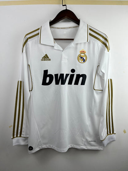 Real Madrid 11/12 Home Long Sleeve Football Shirt
