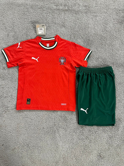 Kids Portugal 25/26 Home Football Shirt