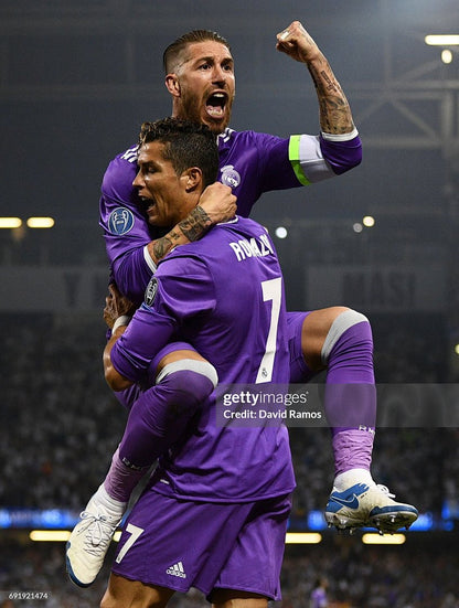 Real Madrid 16/17 Away Player Version Long Sleeve Football Shirt