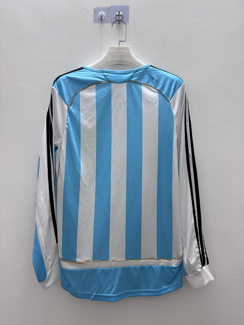 Argentina 2006 Home Long Sleeve Football Shirt