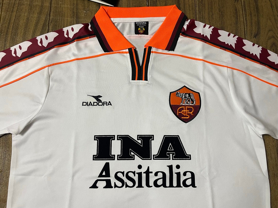 Roma 98/99 Away Long Sleeve Football Shirt