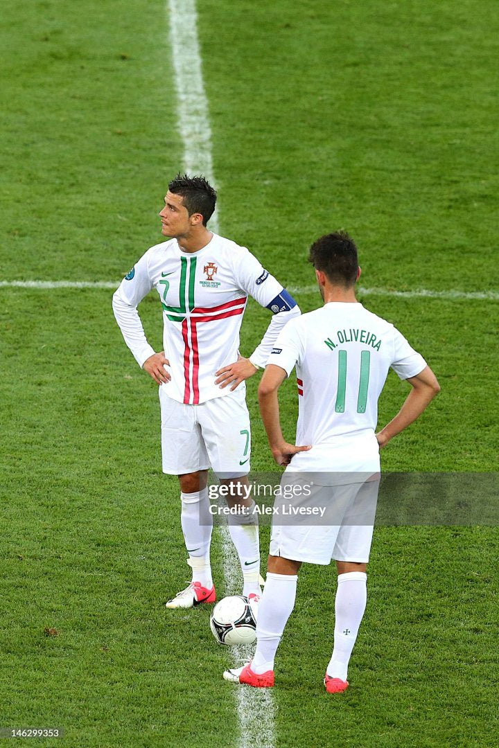 Portugal 2012 Away Player Version Long Sleeve Football Shirt