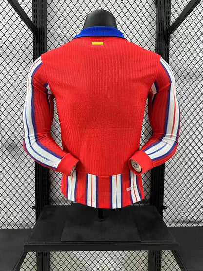 Atlético Madrid 24/25 Home Long Sleeve Football Shirt