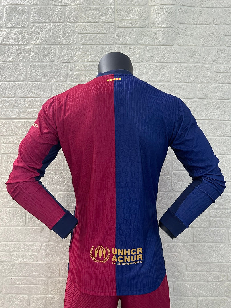 Barcelona 24/25 Home Long Sleeve Football Shirt