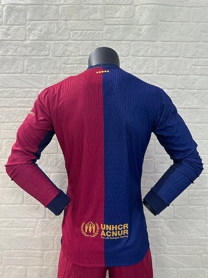 Barcelona 24/25 Home Long Sleeve Football Shirt