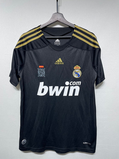 Real Madrid 09/10 Away Black Football Shirt