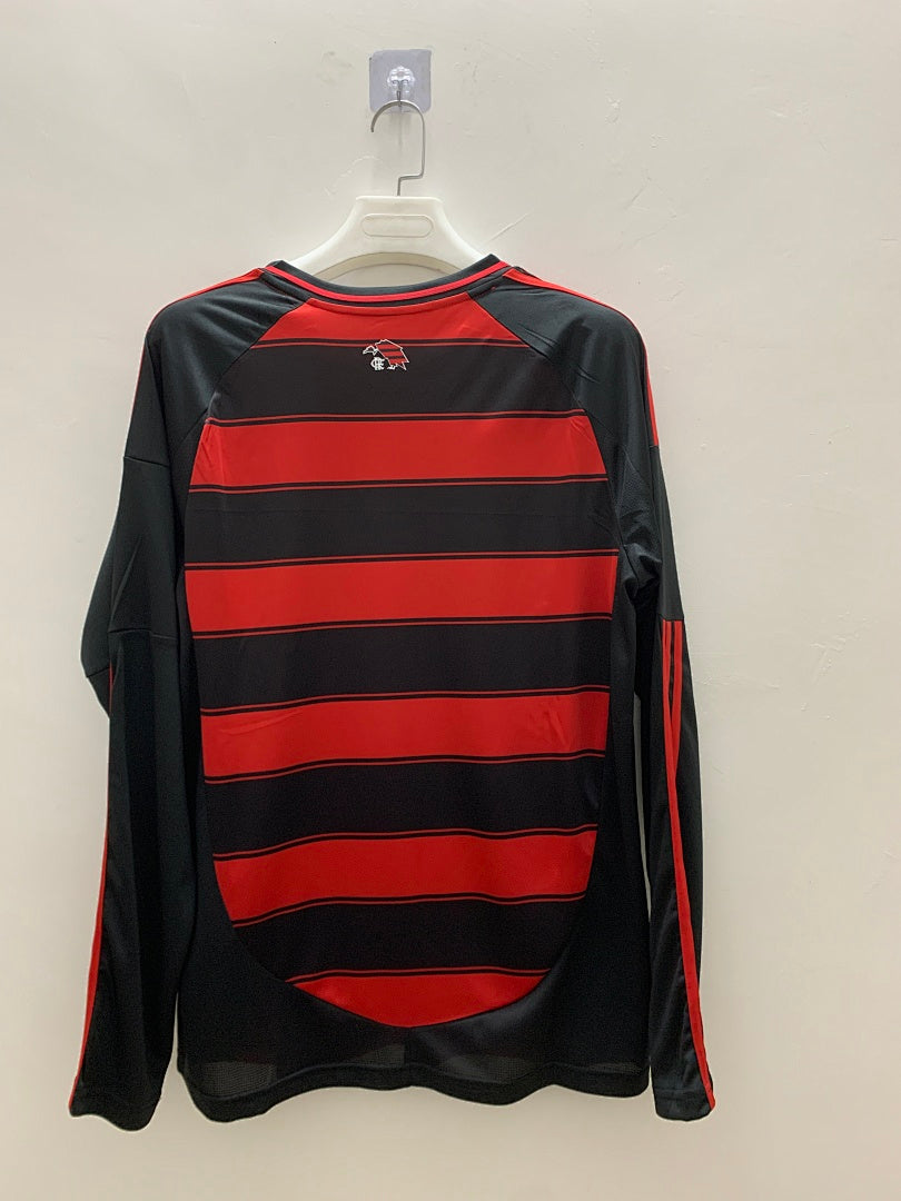 Flamengo 25/26 Home Long Sleeve Football Shirt