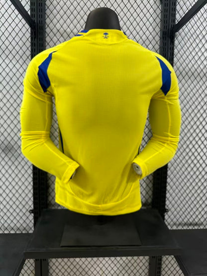 Al Nassr 24/25 Home Long Sleeve Football Shirt