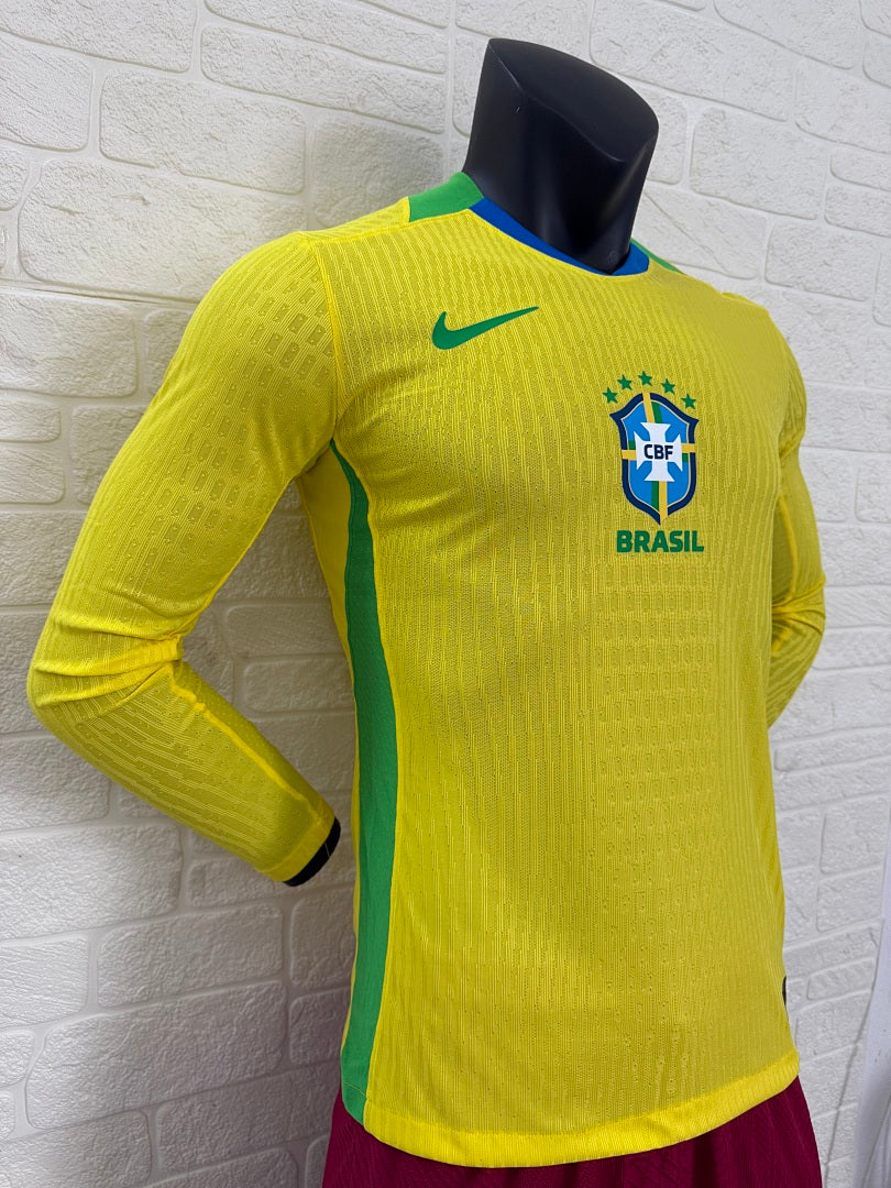 Brazil 25/26 Home Long Sleeve Football Shirt
