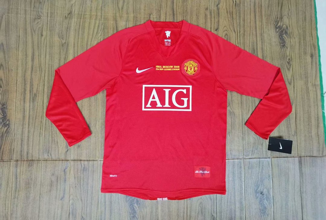 Manchester United 07/08 Long Sleeve Football Shirt